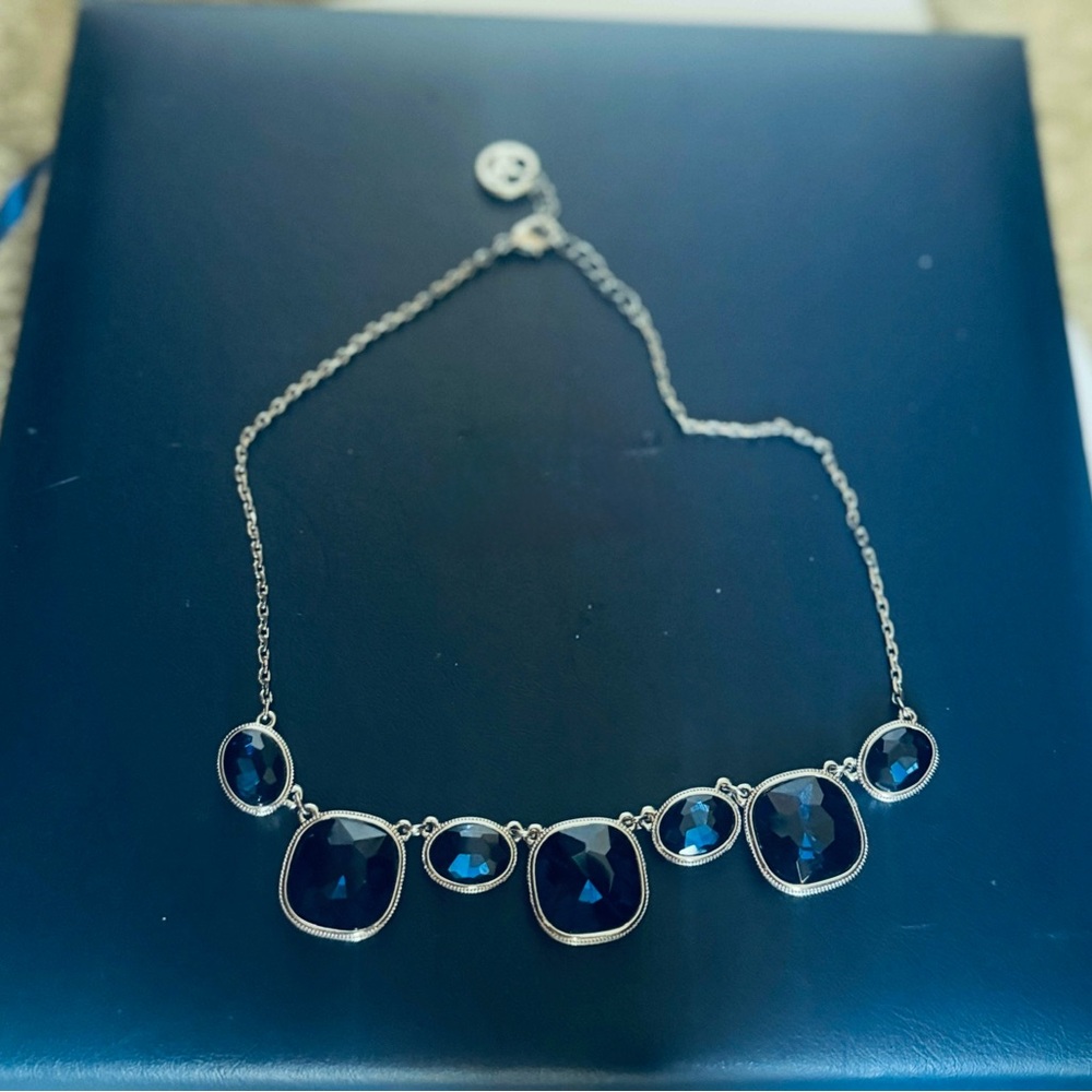 Elegant Blue Gemstone Necklace